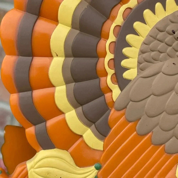 Vintage 1980s Thanksgiving Turkey Plastic Adjustable Napkin Holder - Picture 4 of 6